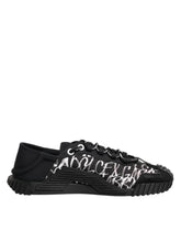 Dolce & Gabbana Black White NS1 Lace Up Low Top Sneakers Shoes